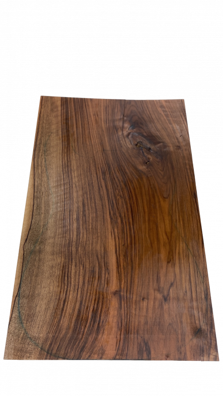 Top Walnut Europ. plain A, 1-pc., 8 mm